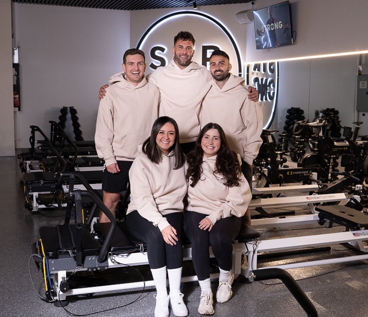 Anthony, Konrad, Joel, Yasna and Dimitra - the STRONG Pilates Sunbury team